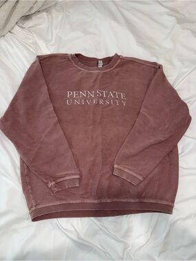 Penn State University Dusty Rose Corded Sweatshirt